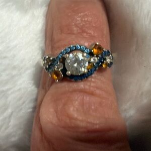 Elegant Multi-Stone Infinity Band Ring